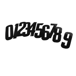 BLACK SMALL SIZE RACE NUMBERS