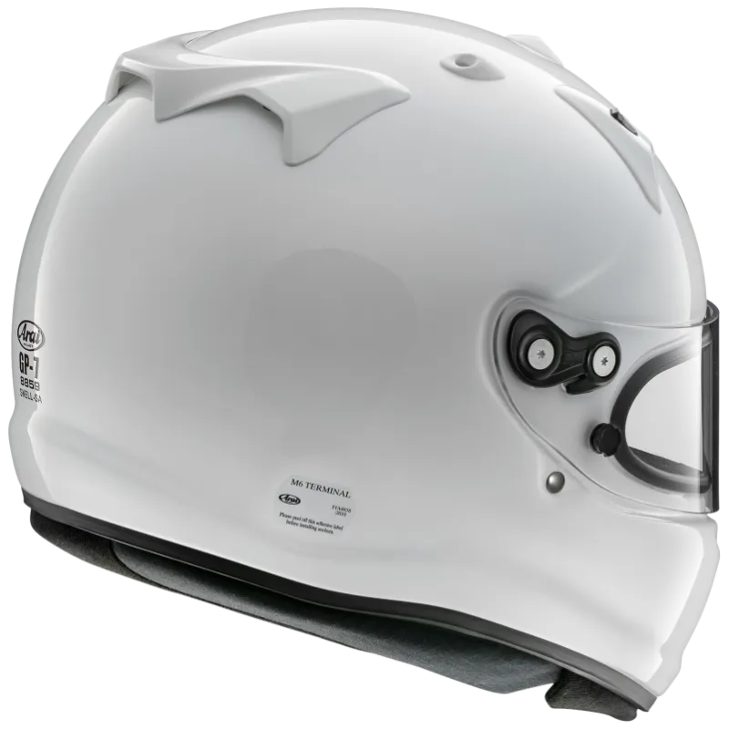 GP7 ARAI HELMET WITH HANS CLIPS