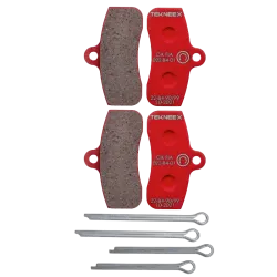FRONT BRAKE PADS FOR TEKNEEX 4 PISTONS CALIPER D18
