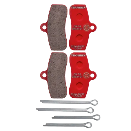FRONT BRAKE PADS FOR TEKNEEX 4 PISTONS CALIPER D18