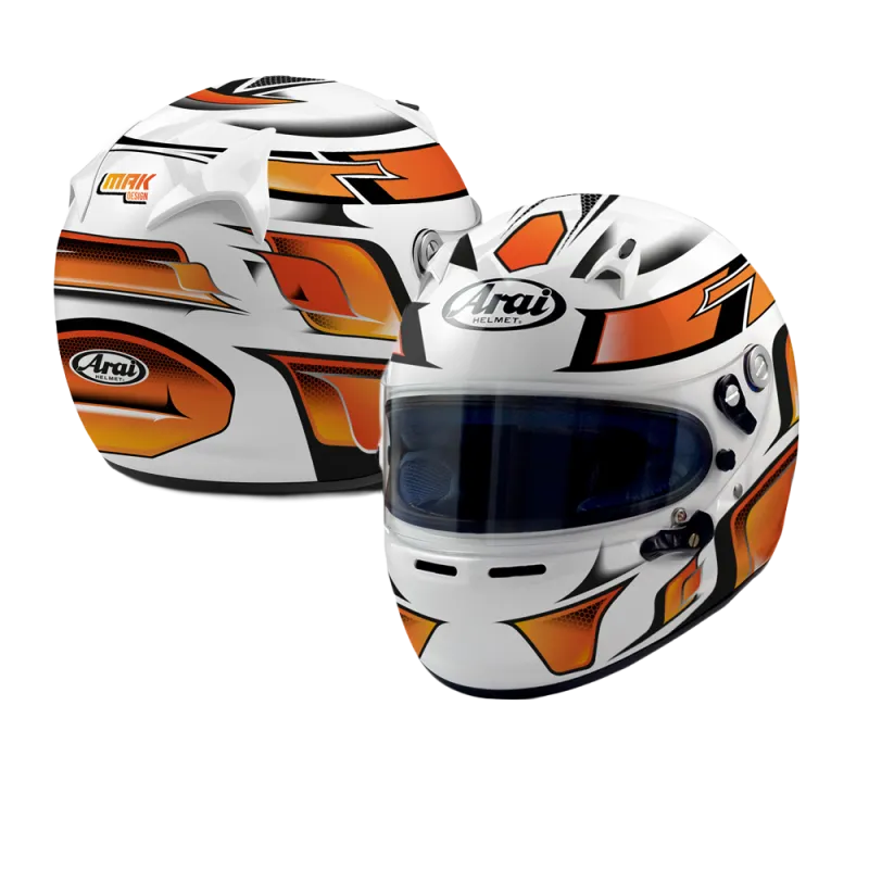 INDIVIDUELL GESTALTETER ARAI SK6-HELM