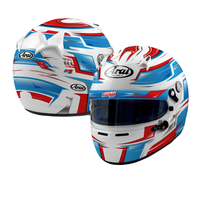 INDIVIDUELL GESTALTETER ARAI SK6-HELM