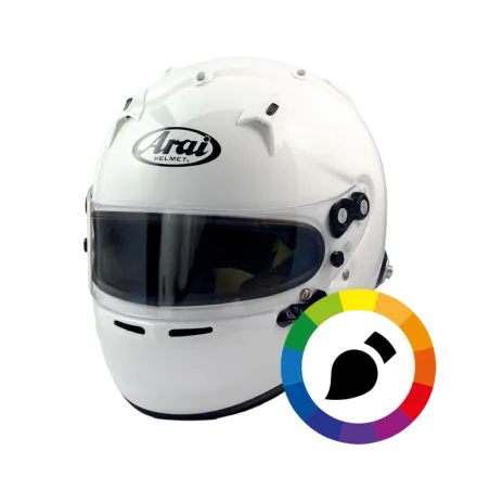 CASCO ARAI GP7 CON CLIP HANS PERSONALIZZATE