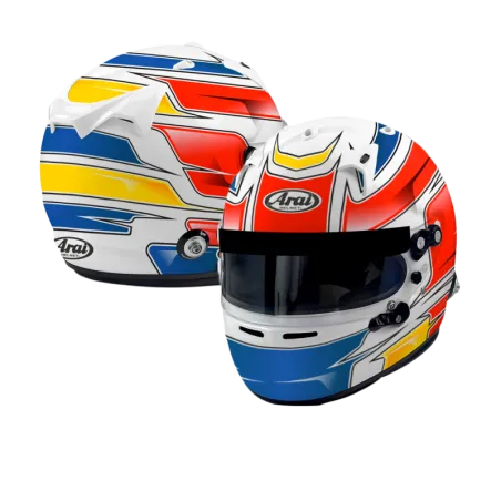 CASCO ARAI GP7 CON CLIP HANS PERSONALIZZATE