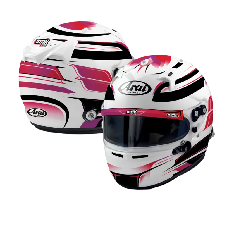 CASCO ARAI GP7 CON CLIP HANS PERSONALIZZATE