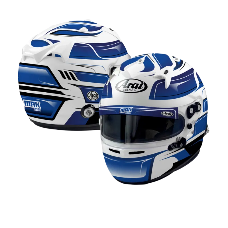 CASCO ARAI GP7 CON CLIP HANS PERSONALIZZATE
