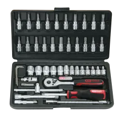 SOCKET SET 1/4' 46 PIECES-KS TOOLS