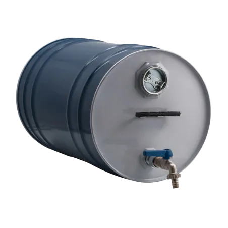 JERRICAN ESSENCE METALLIQUE ROND 30L AVEC ROBINET