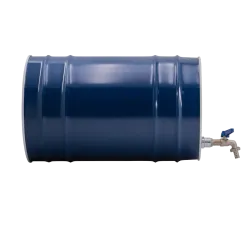 BIDÓN DE GASOLINA DE METAL REDONDO DE 30 L CON GRIFO