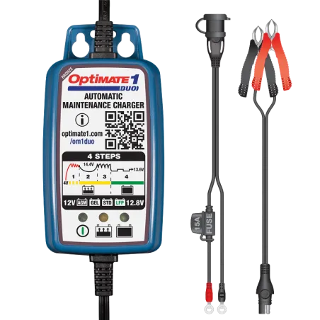 OPTIMATE 1 DUO CHARGER (LEAD & LITHIUM BATTERIES)
