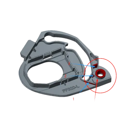 KIT FIXATION VISIERE CASQUE BOX'S R5/LS2-RENFORCE