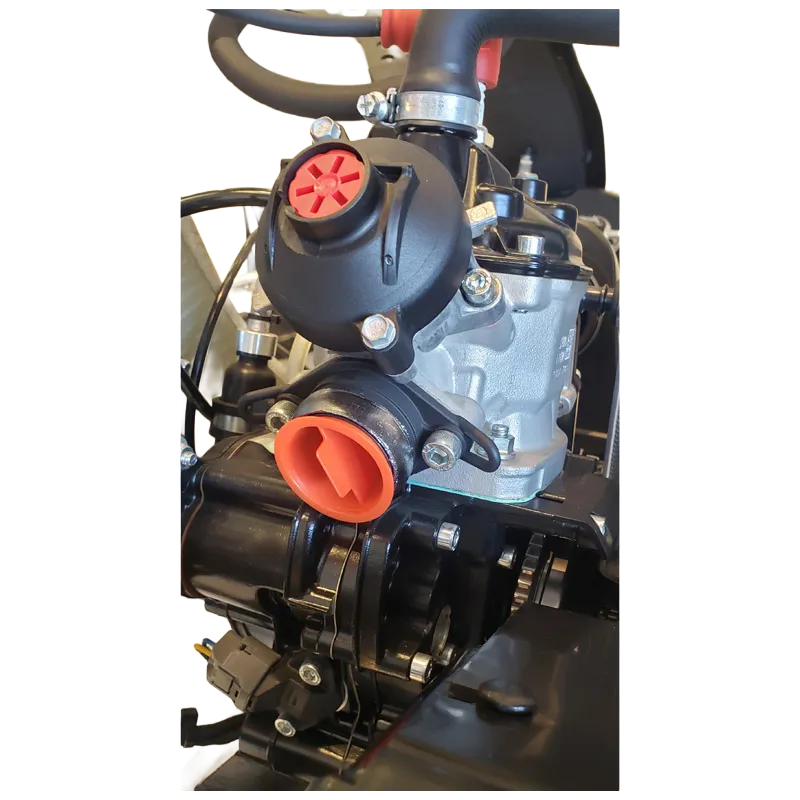 ENGINE CAP ON ROTAX AND TM KZ EXHAUST SIDE