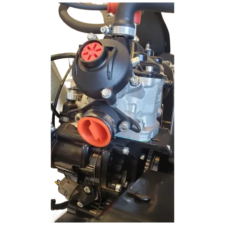 ENGINE CAP ON ROTAX AND TM KZ EXHAUST SIDE