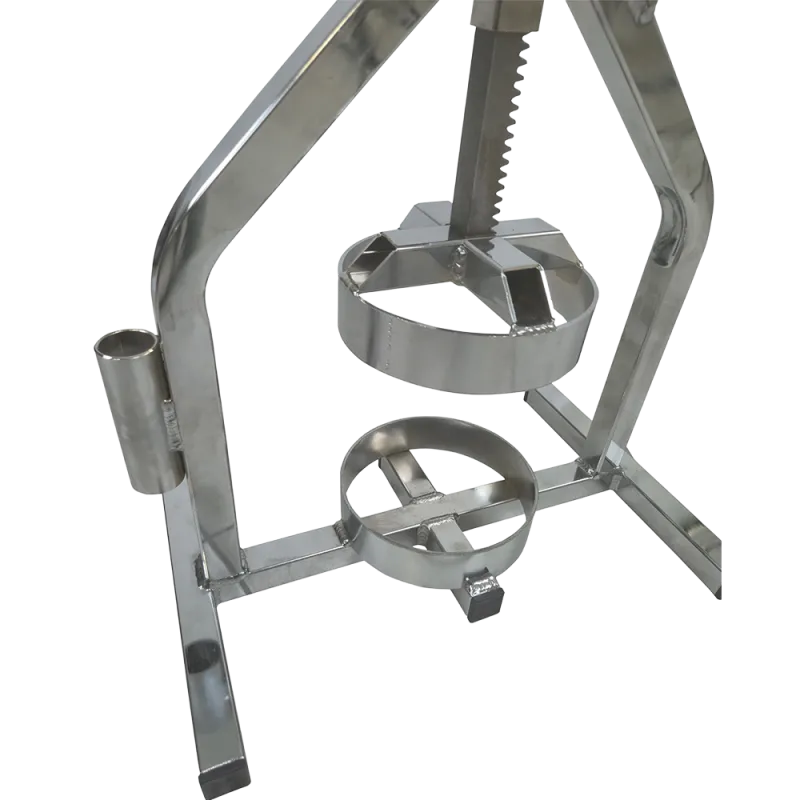 TYRE BEAD BREAKER WITH RACK AND PINION