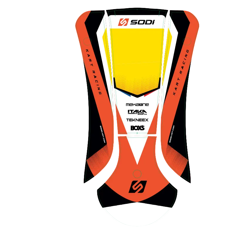FRONT PANEL STICKERS KIT SODI RACING 22
