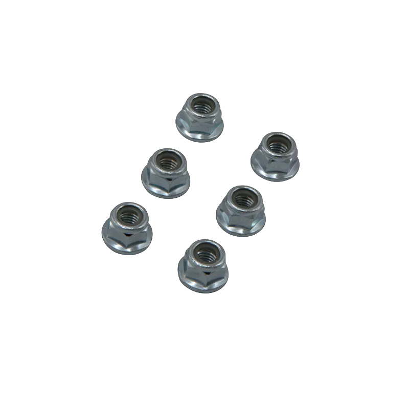 SET OF 6 FLANGE M8 NYLSTOP NUT