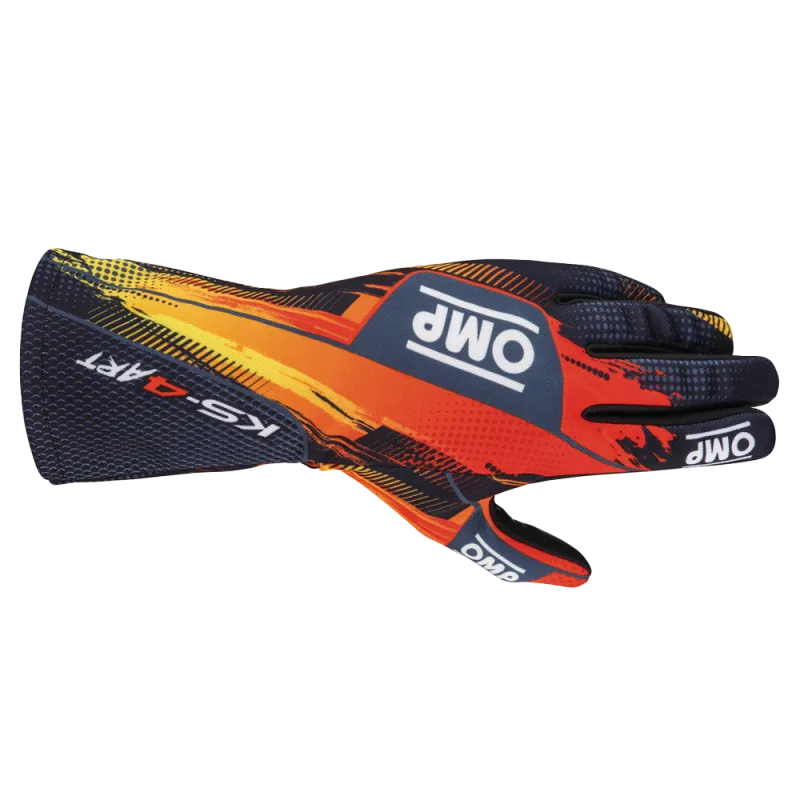 GANTS OMP KS-4 ART ROUGE/BLANC 4 (5XS)