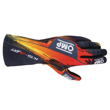 GANTS OMP KS-4 ART ROUGE/BLANC 4 (5XS)