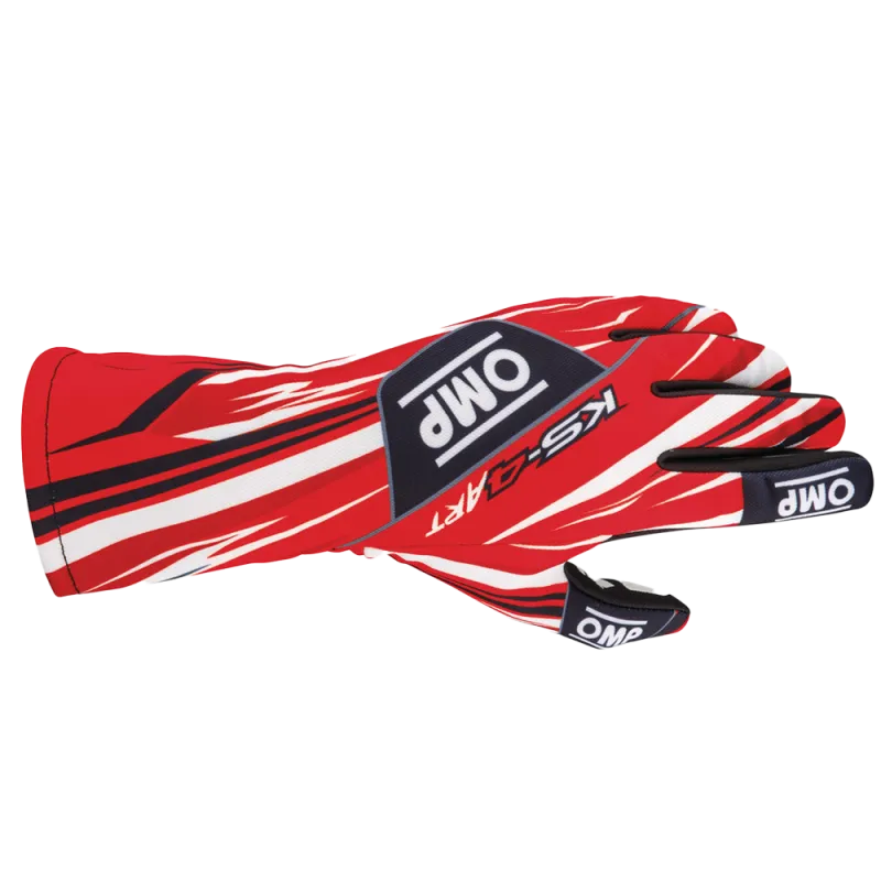 GANTS OMP KS-4 ART ROUGE/BLANC 4 (5XS)