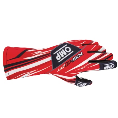 GANTS OMP KS-4 ART ROUGE/BLANC 4 (5XS)