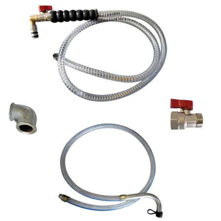 KIT FLEXIBLE COMPLET POUR ASPIRATEUR HUILE VIDANGE