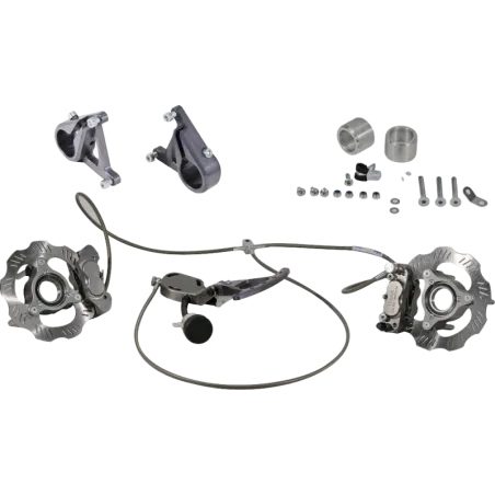 STEERING WHEEL-OPERATED FRONT BRAKE KIT
