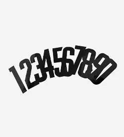 Kart stickers / Kart race numbers