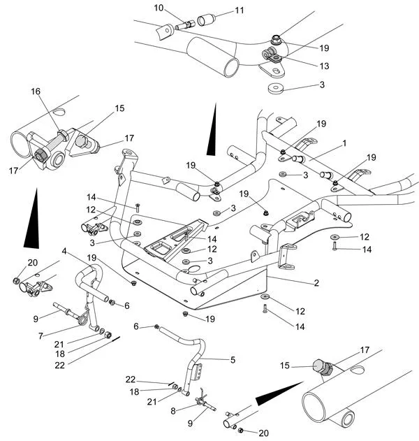 CADRE-PLANCHER-PEDALES - SODI CELESTA 2012-2013