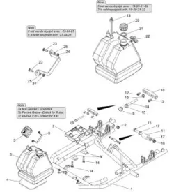 FRAME-FUEL TANK-ENGINE MOUNT - SODI CELESTA