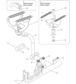 EXHAUST SUPPORT-X30 - SODI CELESTA
