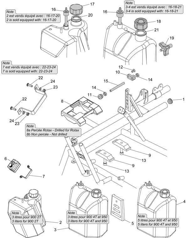 TANK-MOTORPLATTE – SODI DELTA 900/950 2012–2013