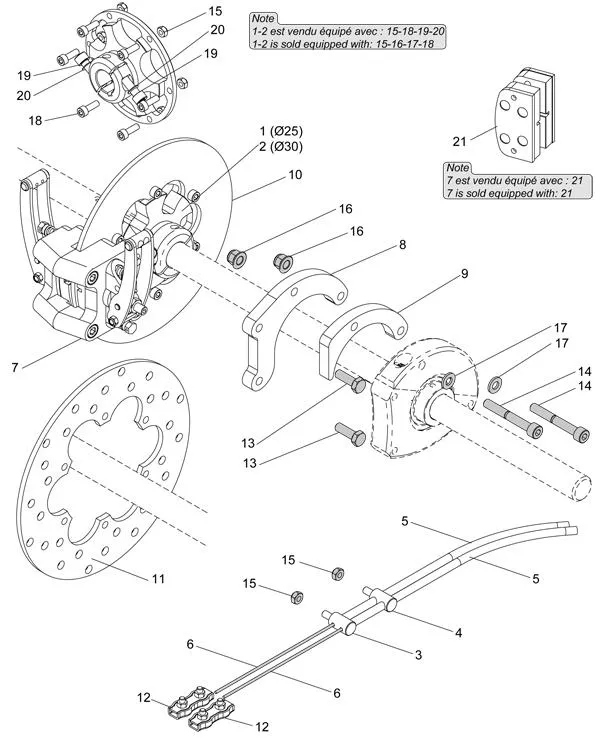 MECHANISCHE HINTERRADBREMSE – SODI DELTA 900/950 2012–2013