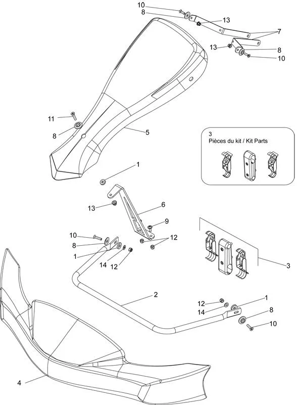 FRONT-SCHUTZ – SODI DELTA 900 FR 2012–2017