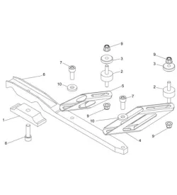 SUPPORT ECHAPPEMENT ROTAX MAX - SODI DELTA 900 FR 2012-2017