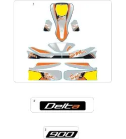 STICKERS DE CARROSSERIE - SODI DELTA 900 FR 2012-2017