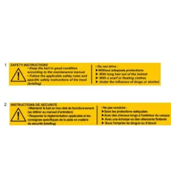 STICKERS DE SECURITE - SODI DELTA 900 FR 2012-2017