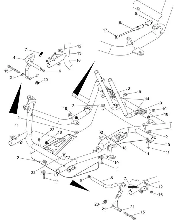 FLOOR-PEDALS - SODI DELTA 900/950 2014 - 2017