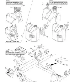 TANK-MOTORPLATTE – SODI DELTA 900/950 2014–2017