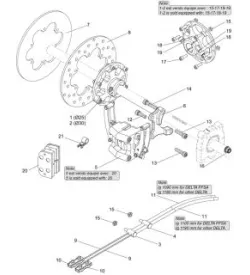FRENO POSTERIORE MECCANICO - SODI DELTA 900/950 2014 - 2017