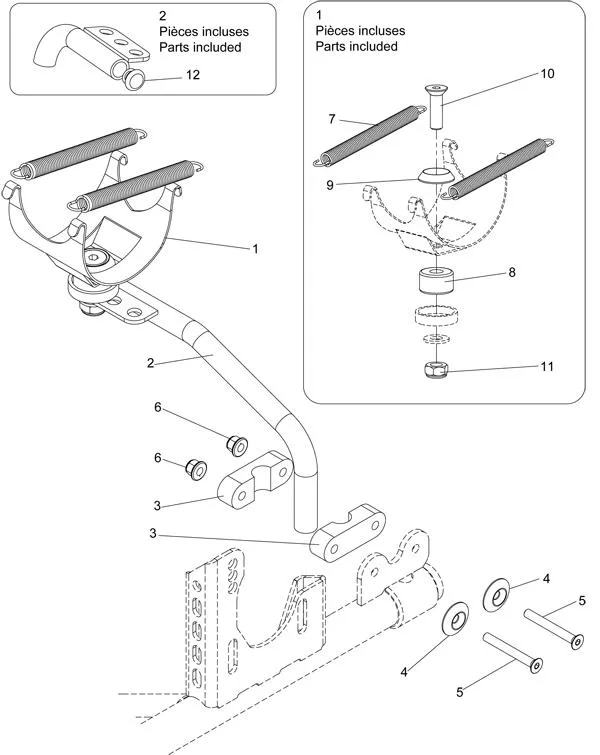 EXHAUST SUPPORT - SODI DELTA 900/950 2014 - 2017
