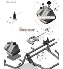 CADRE-RESERVOIR-PLATINE MOTEUR - SODI FURIA 2018-2021