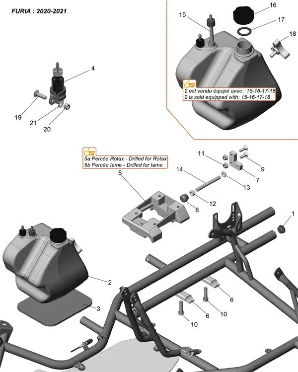 RAHMEN – TANK – MOTORPLATTE – SODI FURIA 2018–2021