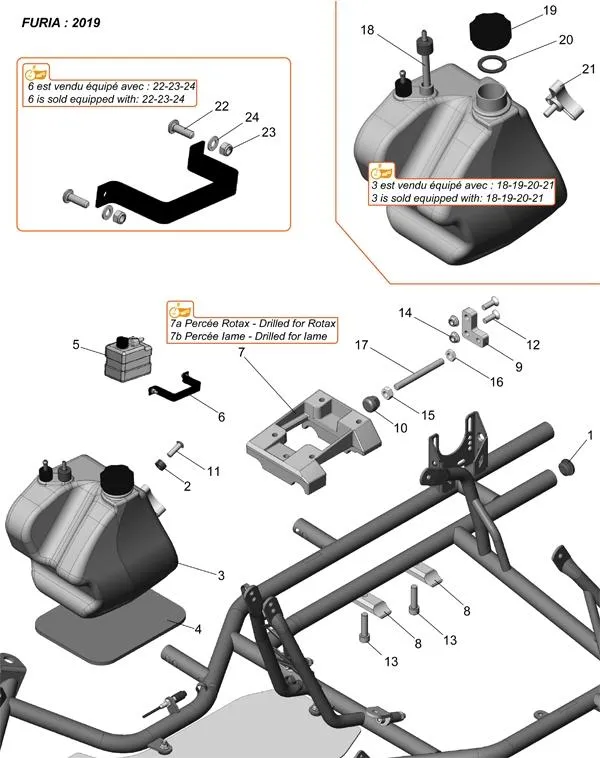 RAHMEN – TANK – MOTORTRÄGER – SODI FURIA 2018–2021