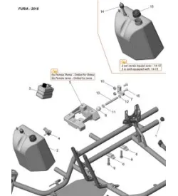 CADRE-RESERVOIR-PLATINE MOTEUR - SODI FURIA 2018-2021