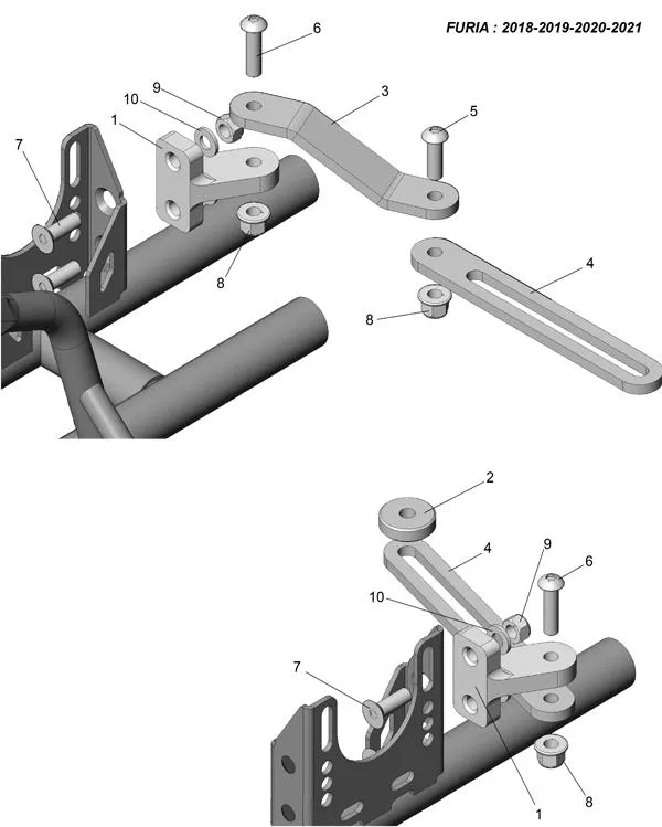 AUSPUFFHALTERUNG – ROTAX – SODI FURIA 2018–2021