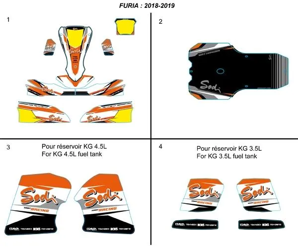 ADHESIFS DE CARROSSERIE - SODI FURIA 2018-2021