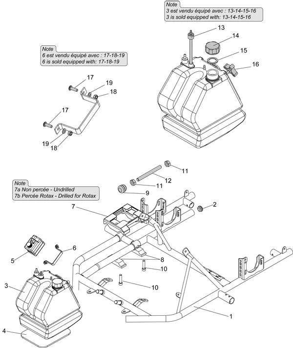 RAHMEN – TANK – MOTORPLATTE – SODI NORDICA 2012–2013