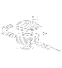 HAUT MOTEUR - IAME PARILLA PUMA 85 CC-100 CC