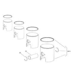 PISTON 85CC - IAME PARILLA PUMA 85 CC-100 CC