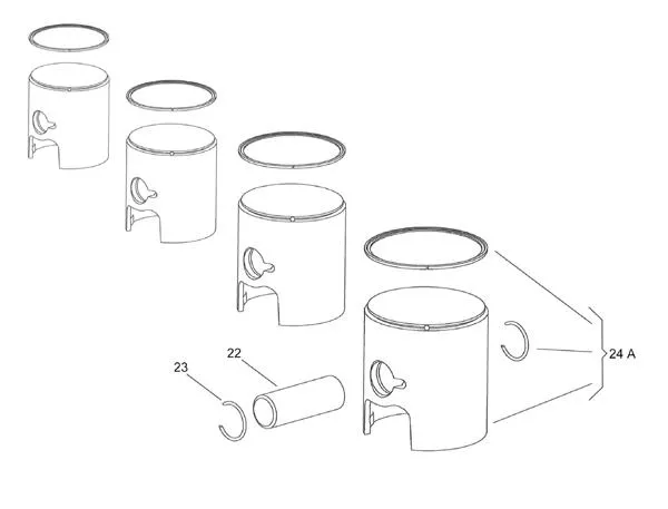 PISTON 100CC - IAME PARILLA PUMA 85 CC-100 CC